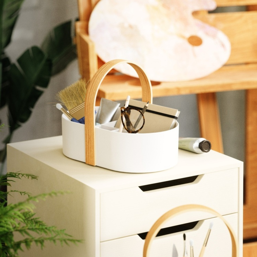 Förvaringskorg med fack, UMBRA BELLWOOD CADDY, 30 x 20 x H 23 cm i gruppen Förvaring / Badrumsförvaring hos SmartaSaker.se (40755)