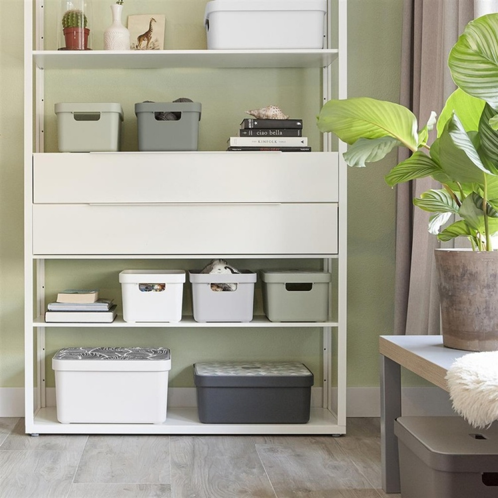 Förvaringskorg, 13 Liter, SIGMA BASKET MEDIUM, 35 x 24,6 x H 18,3 cm, Blå i gruppen Förvaring / Förråd- och garageförvaring / Korgar och hinkar hos SmartaSaker.se (40758)