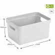 Förvaringskorg, 13 Liter, SIGMA BASKET MEDIUM, 35 x 24,6 x H18,3 cm, Vit Förvaringskorg, 13 Liter, SIGMA BASKET MEDIUM, 35 x 24,6 x H18,3 cm, Vit