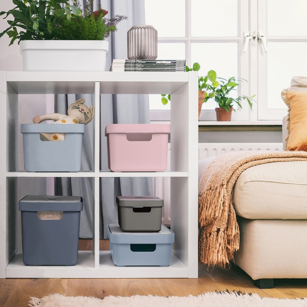 Förvaringskorg, 18 Liter, SIGMA BASKET HIGH, Blå i gruppen Förvaring / Förvaringslådor hos SmartaSaker.se (40761)