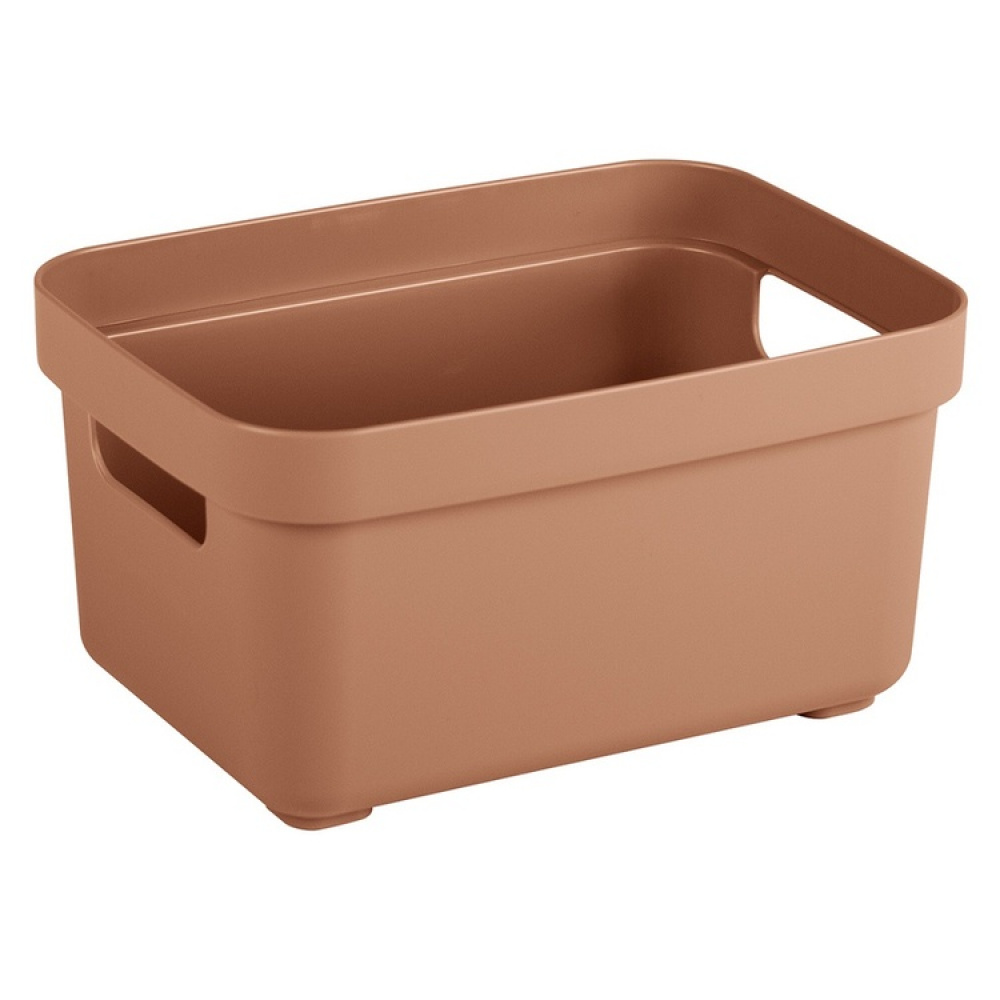 Förvaringskorg, 2,5Liter, SIGMA BASKET MINI, 17,7 x 12,8 x H 9,3 cm, Terakotta i gruppen Förvaring / Förvaringslådor hos SmartaSaker.se (40763)