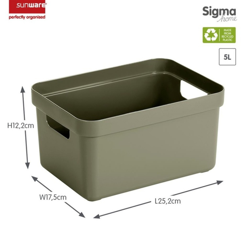 Förvaringskorg, 5 Liter, SIGMA BASKET SMALL, 25,2 x 17,5 x H12,2 cm i gruppen Förvaring / Förvaringslådor hos SmartaSaker.se (40764)