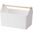 Förvaringskorg, FAVORI, 37 x 21 x H 24 cm, Yamazaki, Vit / Natur Förvaringskorg, FAVORI, 37 x 21 x H 24 cm, Yamazaki, Vit / Natur