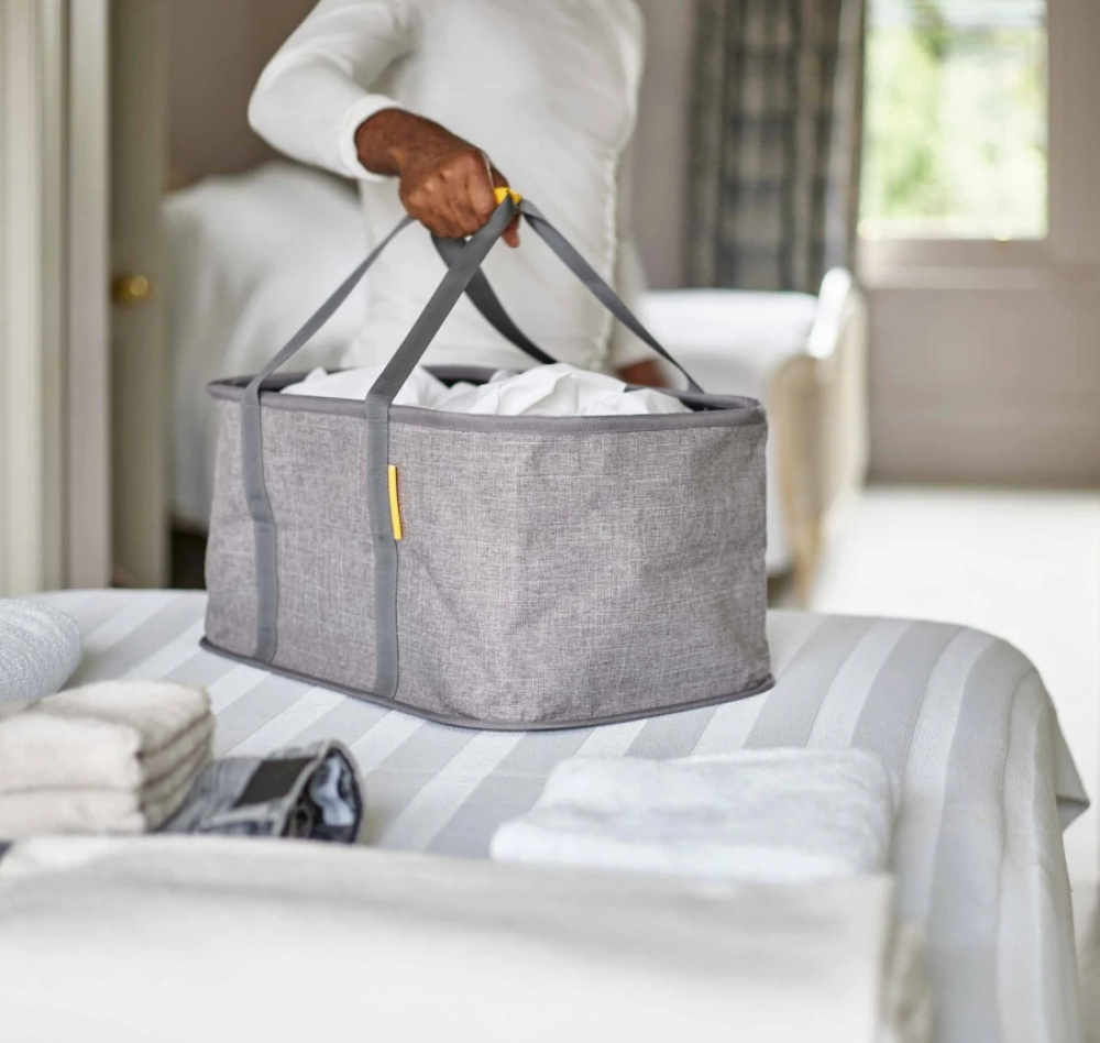 Förvaringskorg, Hopfällbar, HOLD-ALL LAUNDRY BASKET, Joseph Joseph, 53 x 36 x H 25 cm, Grå i gruppen Förvaring / Garderobsförvaring / Sorteringslådor hos SmartaSaker.se (40768)