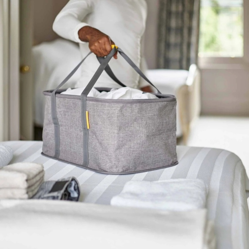 Förvaringskorg, Hopfällbar, HOLD-ALL LAUNDRY BASKET, Joseph Joseph, 53 x 36 x H 25 cm, Grå i gruppen Förvaring / Garderobsförvaring / Sorteringslådor hos SmartaSaker.se (40768)