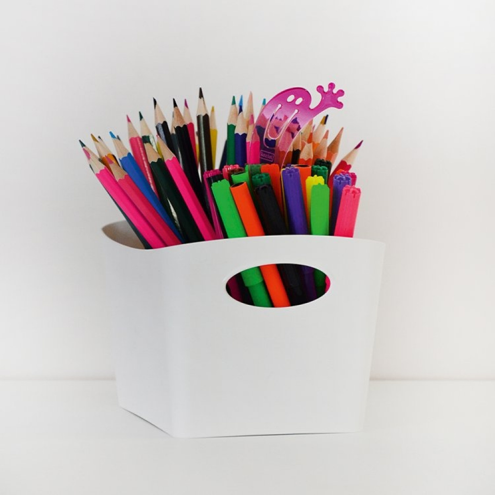 Förvaringskorg, KOZIOL BOXXX ORGANIC SMALL 13 x 19 x H 11 cm, Ljusgrön. i gruppen Förvaring / Städförvaring och sopsortering / Städkorgar hos SmartaSaker.se (40770)