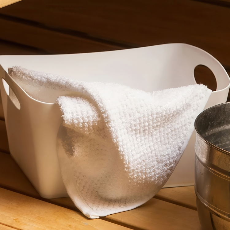 Förvaringskorg, KOZIOL BOXXX ECO MEDIUM, 20 x 30 x H 15 cm, Vit i gruppen Förvaring / Städförvaring och sopsortering / Städkorgar hos SmartaSaker.se (40771)