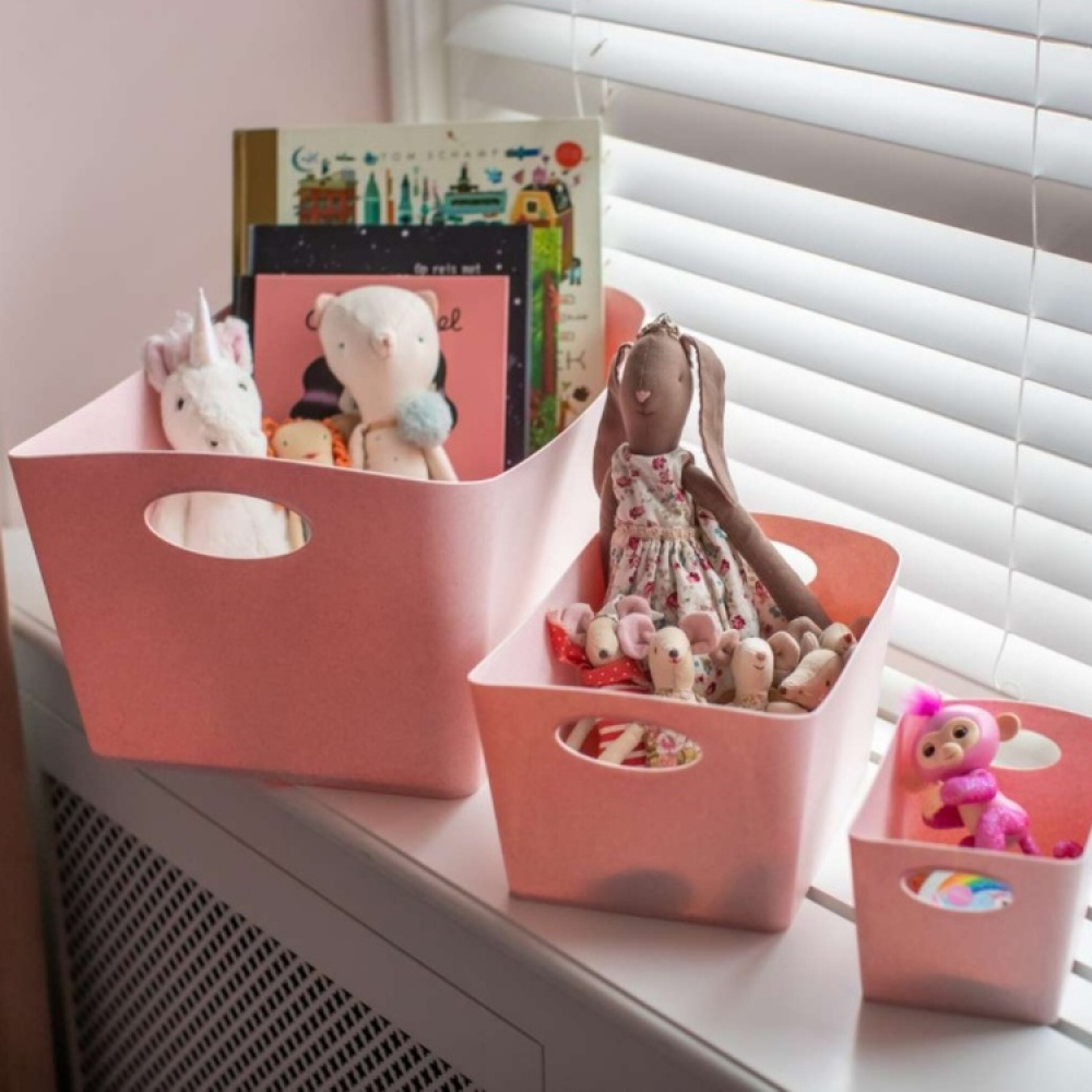 Förvaringskorg, KOZIOL BOXXX ECO MEDIUM, 20 x 30 x H 15 cm, Vit i gruppen Förvaring / Städförvaring och sopsortering / Städkorgar hos SmartaSaker.se (40771)