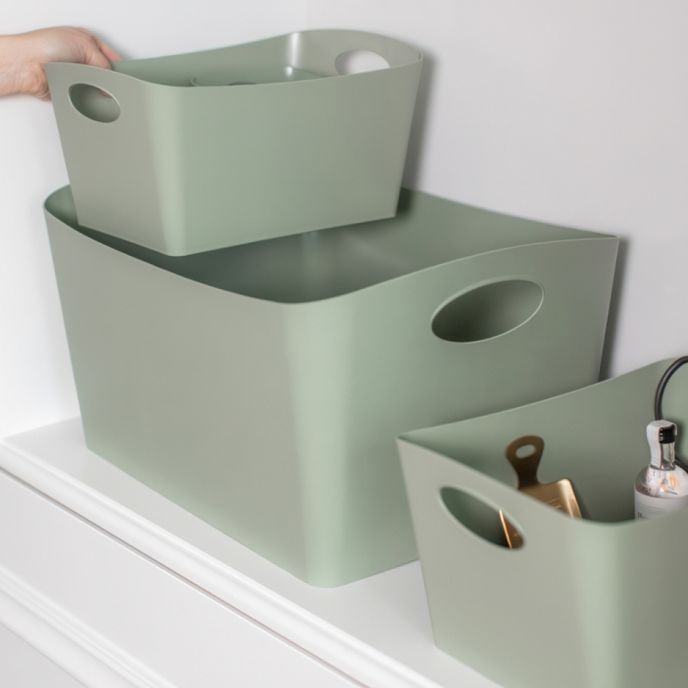 Förvaringskorg, KOZIOL BOXXX ECO MEDIUM, 20 x 30 x H 15 cm, Vit i gruppen Förvaring / Städförvaring och sopsortering / Städkorgar hos SmartaSaker.se (40771)