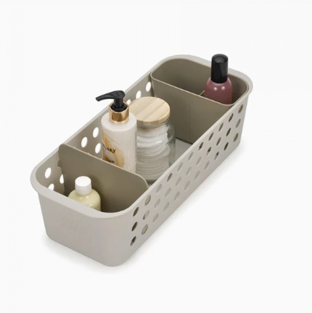 Förvaringskorg, Långsmal, EASY STORE SLIMLINE, 16 x 40 x H 13 cm, Joseph Joseph, Ljusgrå i gruppen Förvaring / Förvaringslådor / JosephJoseph förvaringslådor hos SmartaSaker.se (40773)