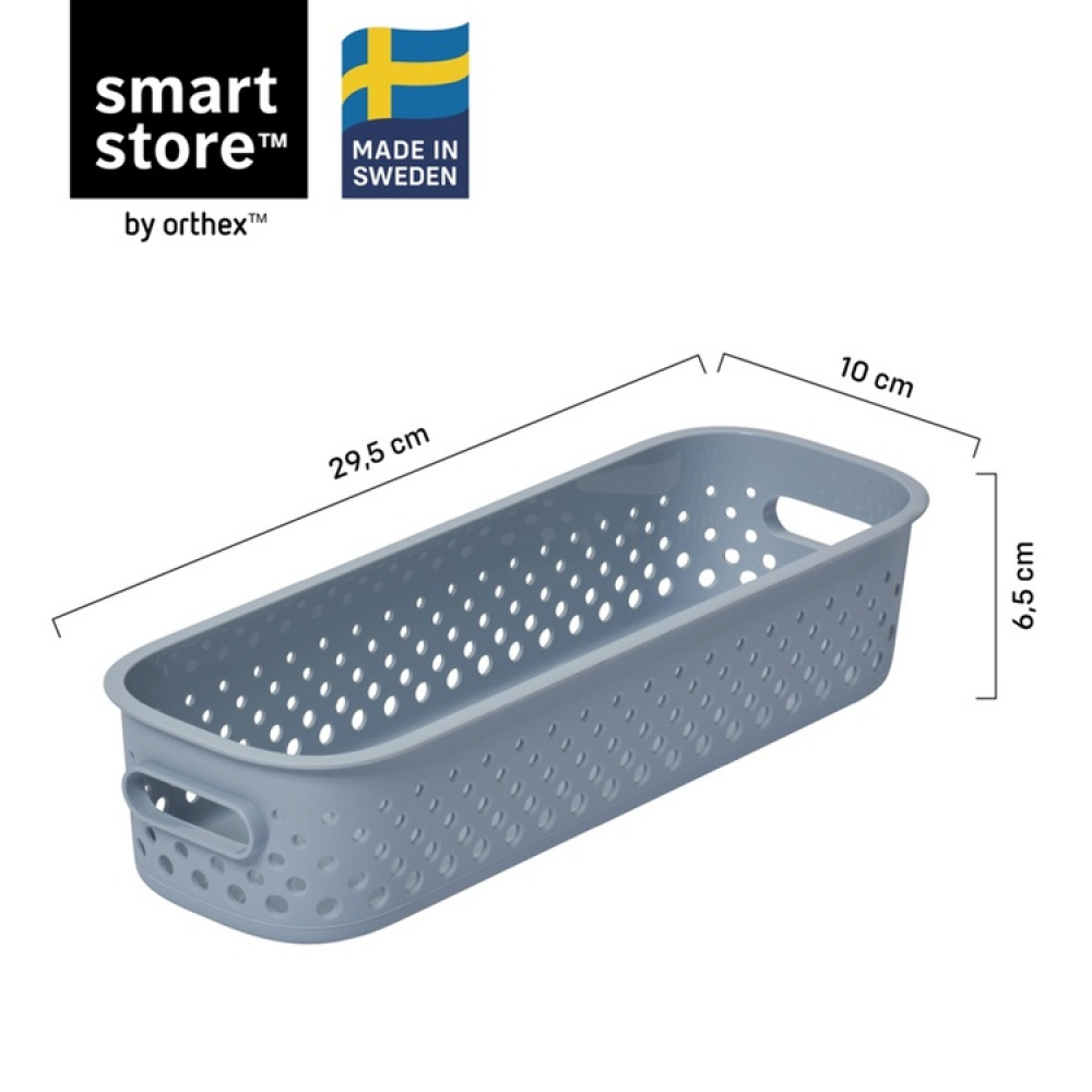 Förvaringskorg, Långsmal, SMARTSTORE ESSENCE SLIM, 29,5 x 10 x H 6,5 cm i gruppen Förvaring / Förvaringslådor hos SmartaSaker.se (40774)