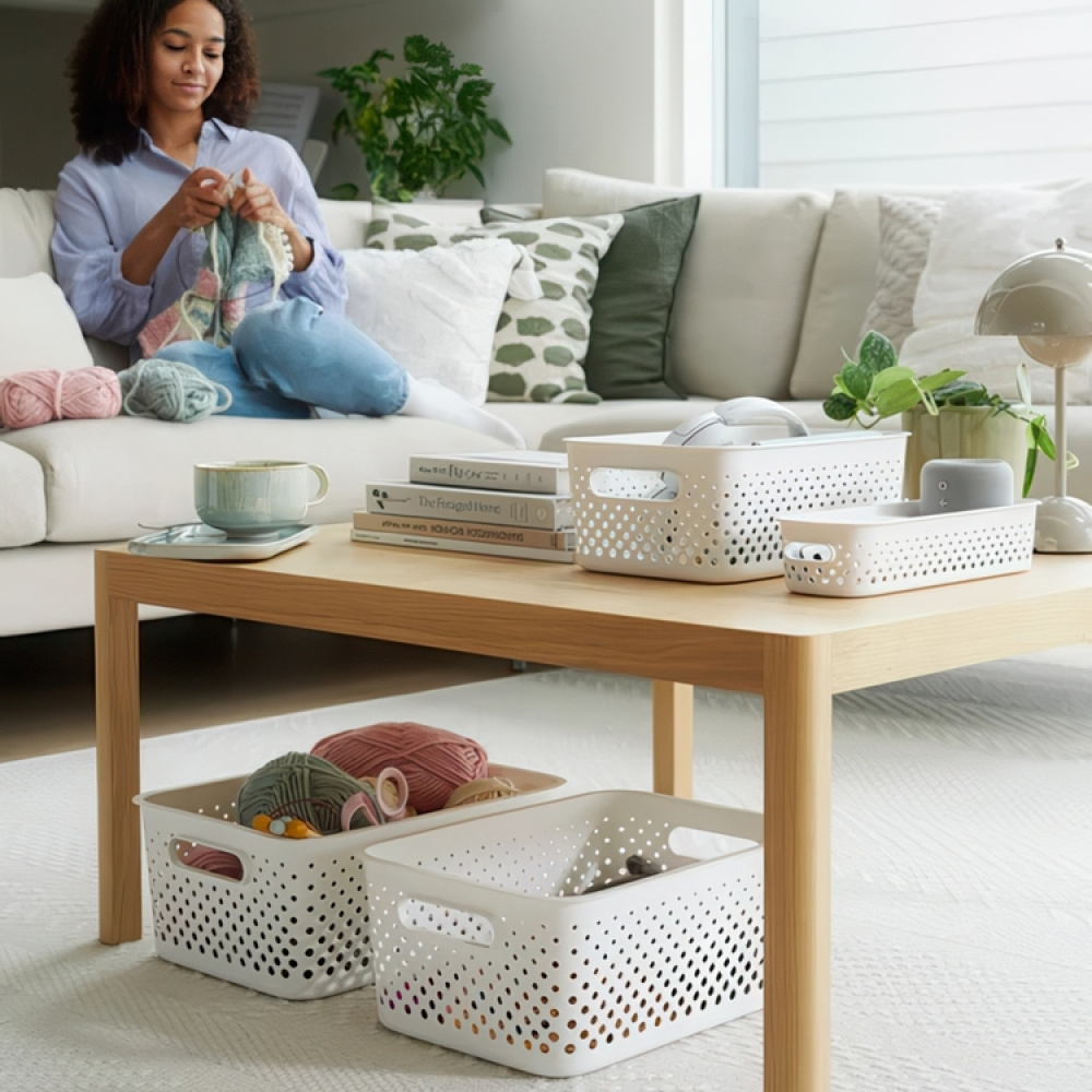 Förvaringskorg, SMARTSTORE ESSENCE MEDIUM, 29,5 x 20,5 x H 12 cm i gruppen Förvaring / Förvaringslådor / SmartStore förvaringslådor hos SmartaSaker.se (40776)