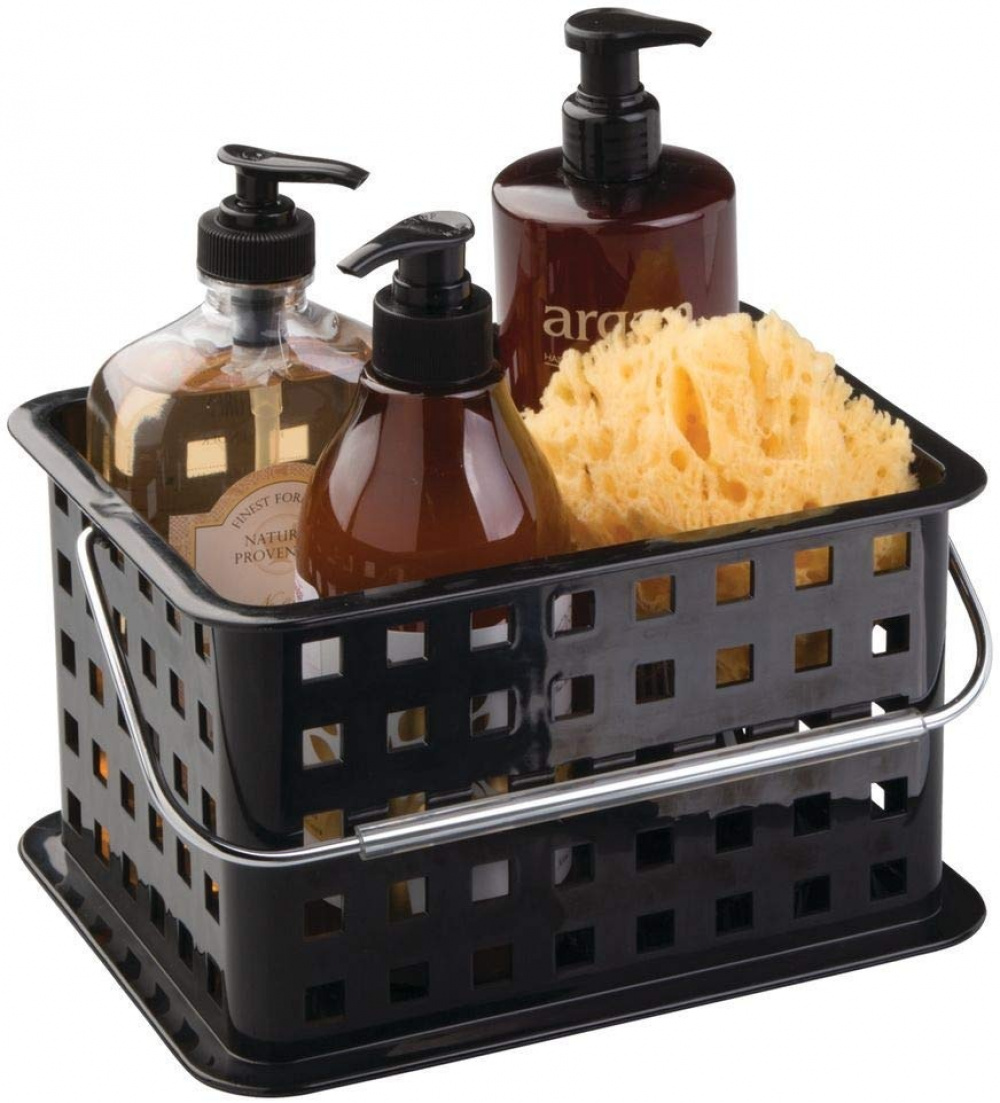 Förvaringskorg, stapelbar, SPA BASKET, 17 x 22 x h 13 cm, Svart i gruppen Förvaring / Förvaringslådor hos SmartaSaker.se (40779)