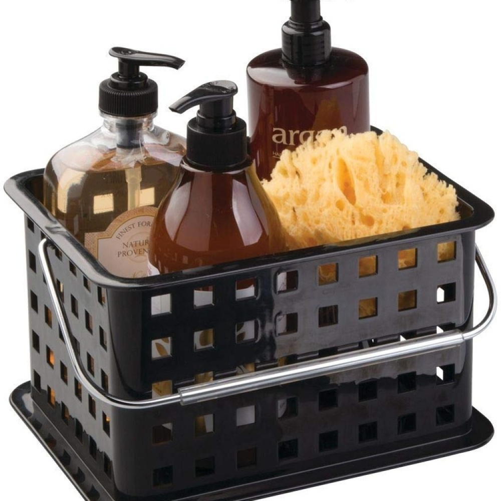 Förvaringskorg, stapelbar, SPA BASKET, 17 x 22 x h 13 cm, Svart i gruppen Förvaring / Förvaringslådor hos SmartaSaker.se (40779)