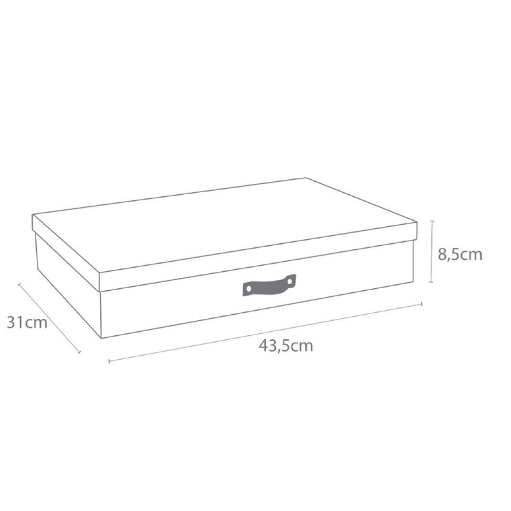 Förvaringslåda A3, BIGSO SVERKER CANVAS, 43,5 x 31 x H 8,5 cm i gruppen Förvaring / Förvaringslådor / BigSo förvaringslådor hos SmartaSaker.se (40780)