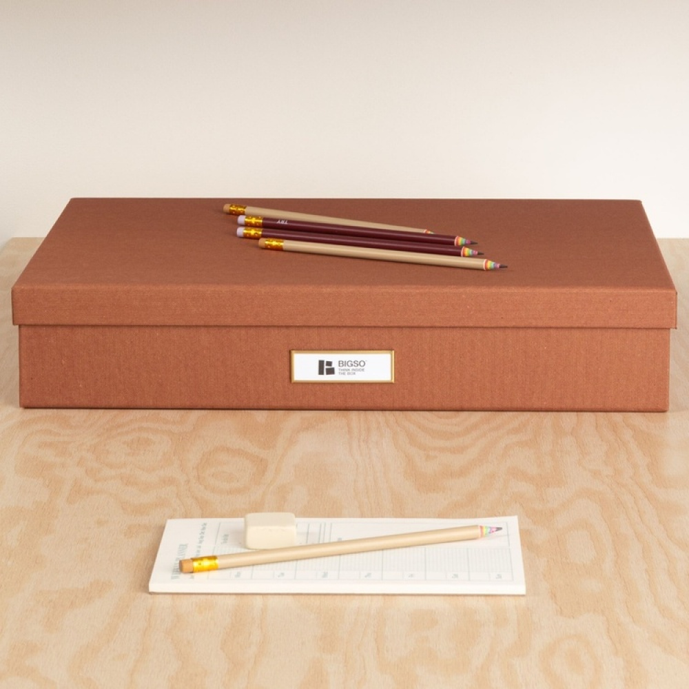 Förvaringslåda A3, BIGSO SVERKER RESTORE, 43,5 x 31 x H 8,5 cm i gruppen Förvaring / Förvaringslådor / BigSo förvaringslådor hos SmartaSaker.se (40782)