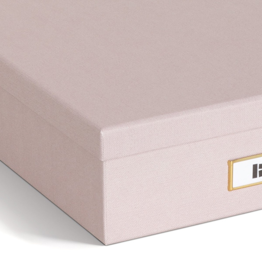 Förvaringslåda A4+, BIGSO OSKAR RESTORE, 35 x 26 x H 8,5 cm, Rose i gruppen Förvaring / Förvaringslådor / BigSo förvaringslådor hos SmartaSaker.se (40784)