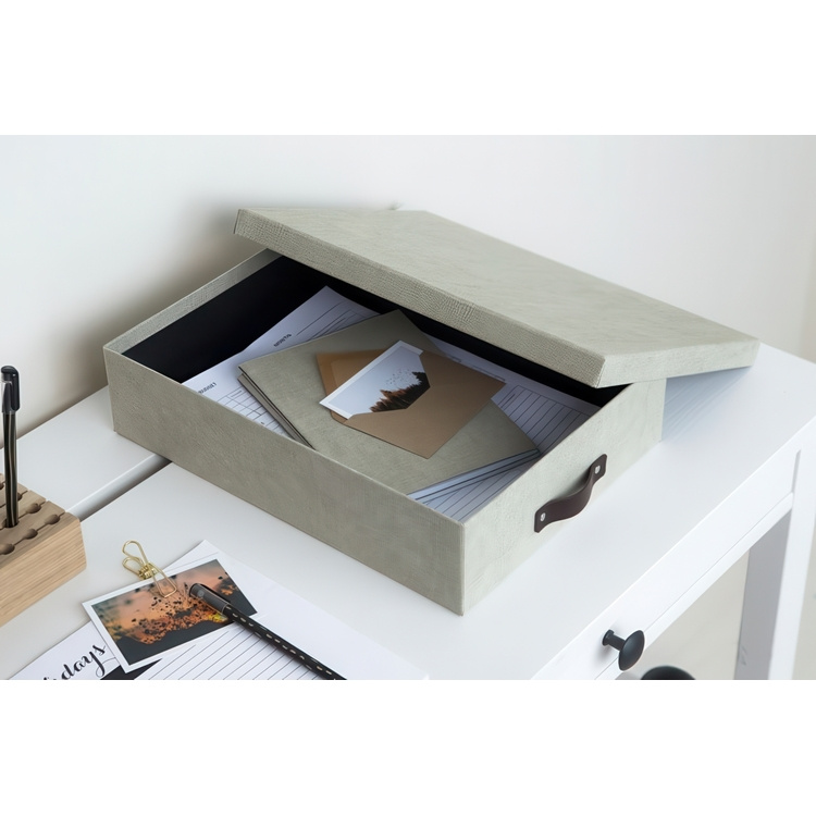 Förvaringslåda A4+, BIGSO OSKAR CANVAS, 35 x 26 x H 8,5 cm i gruppen Förvaring / Förvaringslådor / BigSo förvaringslådor hos SmartaSaker.se (40785)