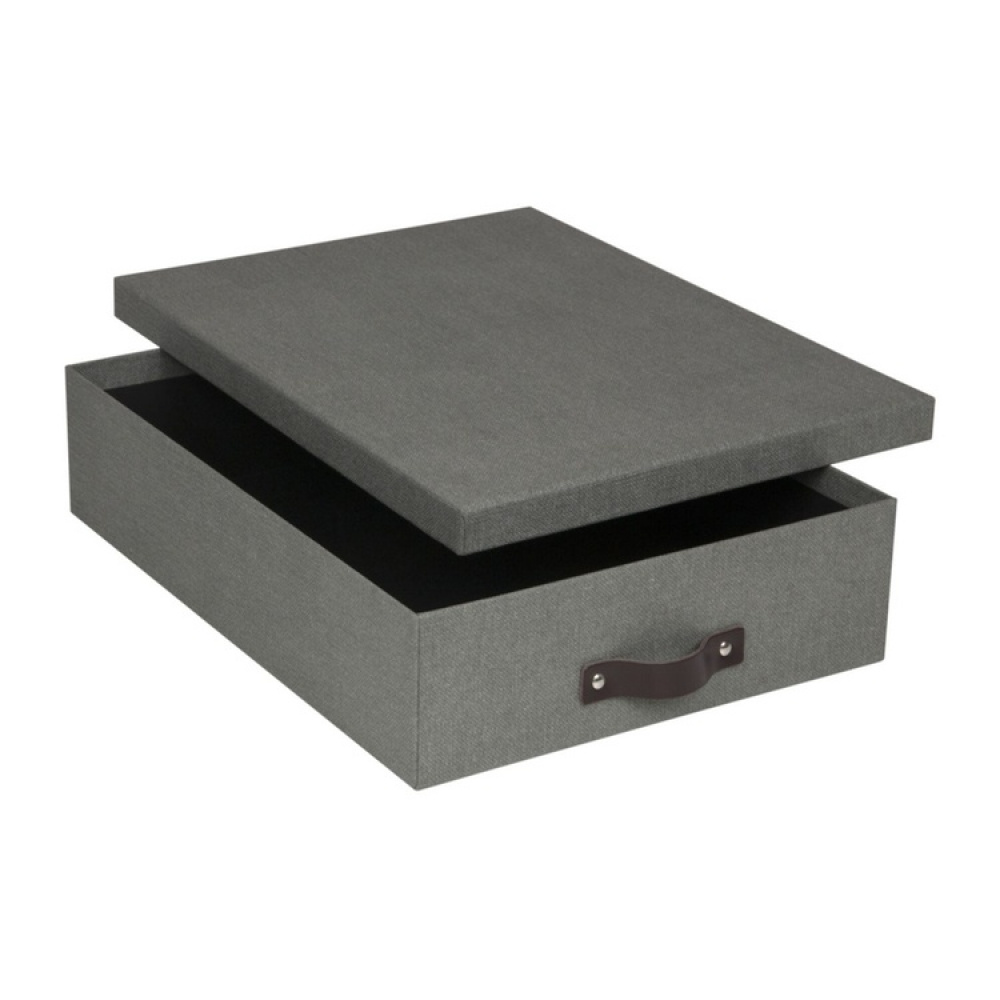 Förvaringslåda A4+, BIGSO OSKAR CANVAS, 35 x 26 x H 8,5 cm i gruppen Förvaring / Förvaringslådor / BigSo förvaringslådor hos SmartaSaker.se (40785)