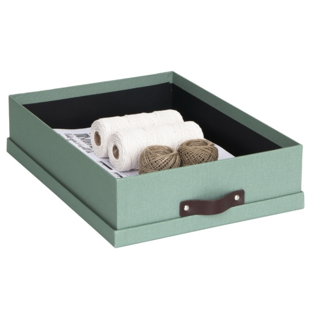 Förvaringslåda A4+, BIGSO OSKAR CANVAS, 35 x 26 x H 8,5 cm i gruppen Förvaring / Förvaringslådor / BigSo förvaringslådor hos SmartaSaker.se (40785)