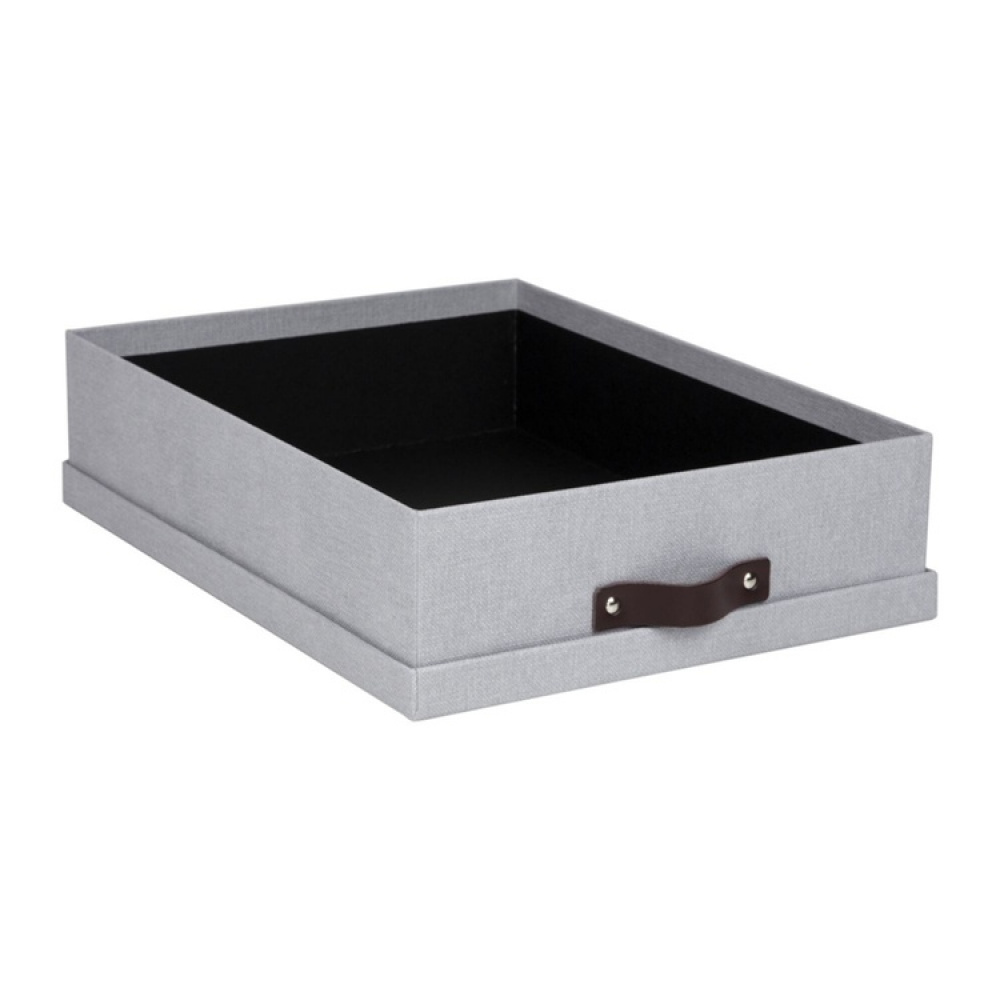 Förvaringslåda A4+, BIGSO OSKAR CANVAS, 35 x 26 x H 8,5 cm i gruppen Förvaring / Förvaringslådor / BigSo förvaringslådor hos SmartaSaker.se (40785)