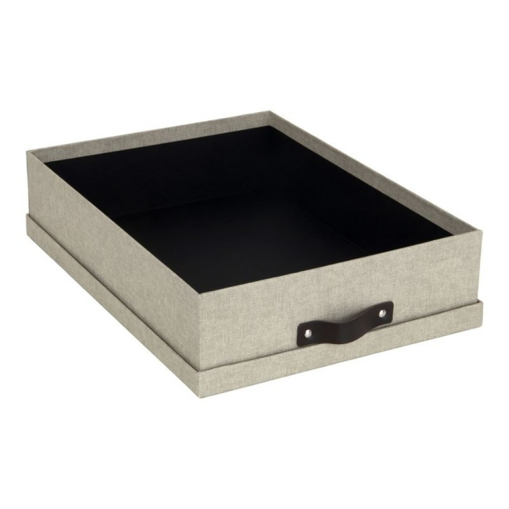 Förvaringslåda A4+, BIGSO OSKAR CANVAS, 35 x 26 x H 8,5 cm i gruppen Förvaring / Förvaringslådor / BigSo förvaringslådor hos SmartaSaker.se (40785)