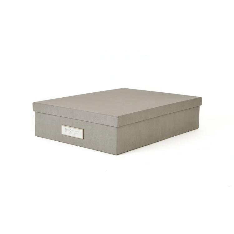 Förvaringslåda A4+, BIGSO OSKAR, 35 x 26 x H 8,5 cm i gruppen Förvaring / Förvaringslådor / BigSo förvaringslådor hos SmartaSaker.se (40787)