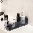 Förvaringslåda av återvunnen plast, långsmal, SAN DIEGO, 27,5 x 9 x H 7,2 cm, Transparent grå Förvaringslåda av återvunnen plast, långsmal, SAN DIEGO, 27,5 x 9 x H 7,2 cm, Transparent grå