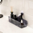 Förvaringslåda av återvunnen plast, långsmal, SAN DIEGO, 27,5 x 9 x H 7,2 cm, Transparent grå Förvaringslåda av återvunnen plast, långsmal, SAN DIEGO, 27,5 x 9 x H 7,2 cm, Transparent grå