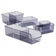 Förvaringslåda av återvunnen plast, långsmal, SAN DIEGO, 27,5 x 9 x H 7,2 cm, Transparent grå Förvaringslåda av återvunnen plast, långsmal, SAN DIEGO, 27,5 x 9 x H 7,2 cm, Transparent grå