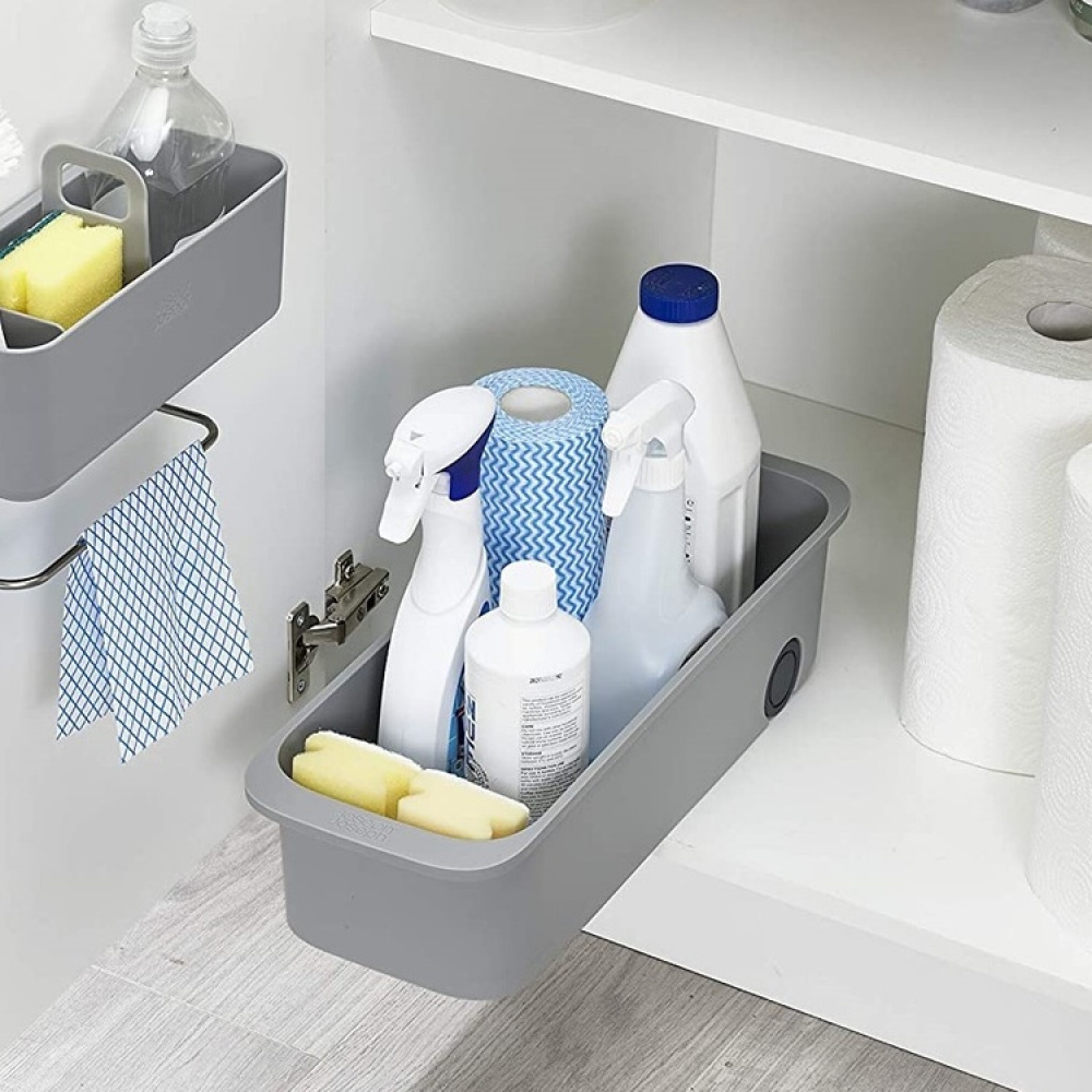 Förvaringslåda för skåp med hjul, EASY ACCSESS, 46 x 17 x H 11 cm, Joseph Joseph, Grå i gruppen Förvaring / Köksförvaring / Organisera köksskåp / Under diskbänksförvaring hos SmartaSaker.se (40793)