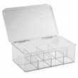 Förvaringslåda för Sortering, Tepåsar, 8 fack, ID CABINET BIN, 27,3 x 18,4 x H9,5cm, Transparent Förvaringslåda för Sortering, Tepåsar, 8 fack, ID CABINET BIN, 27,3 x 18,4 x H9,5cm, Transparent