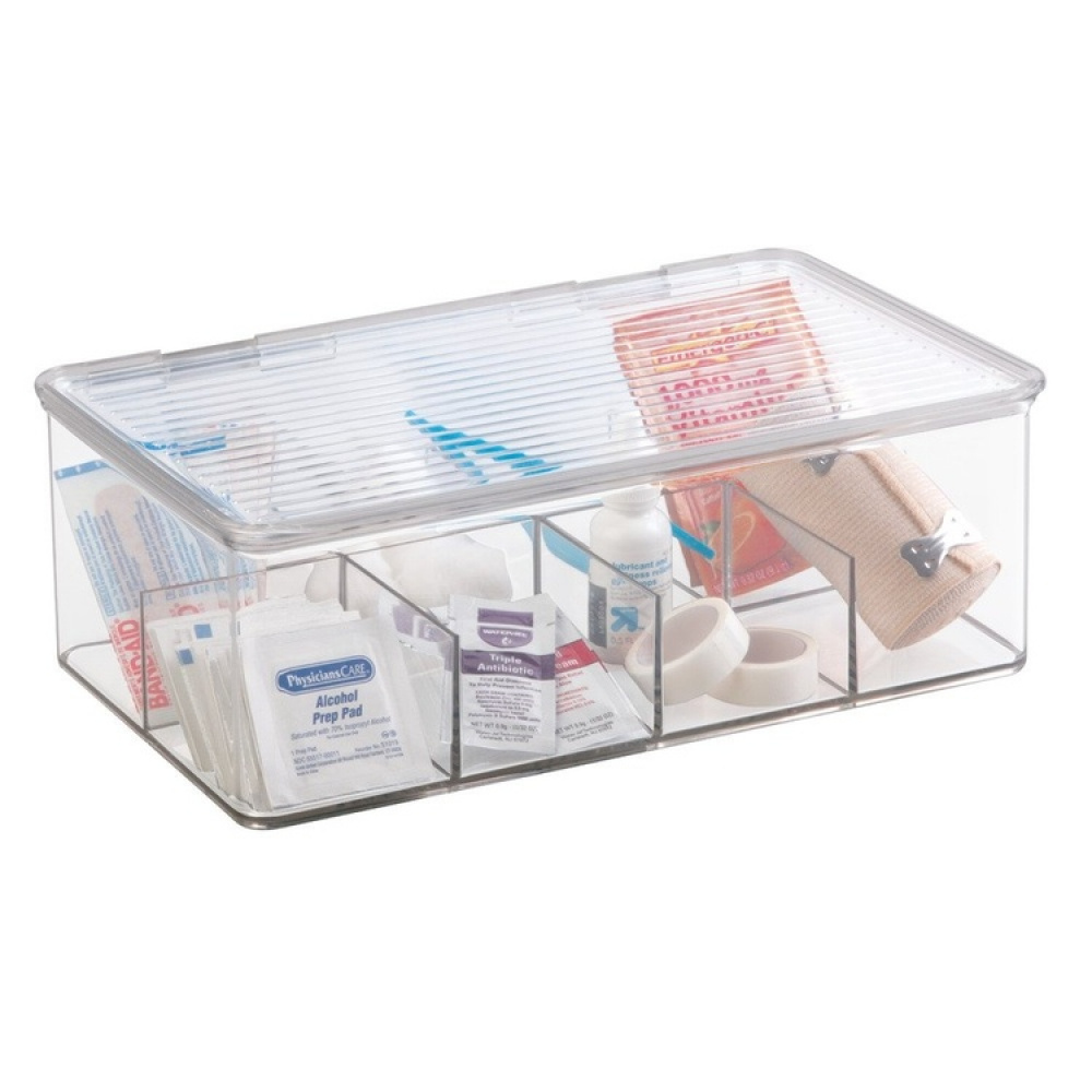 Förvaringslåda för Sortering, Tepåsar, 8 fack, ID CABINET BIN, 27,3 x 18,4 x H9,5cm, Transparent i gruppen Förvaring / Köksförvaring / Förvaringsburkar hos SmartaSaker.se (40800)