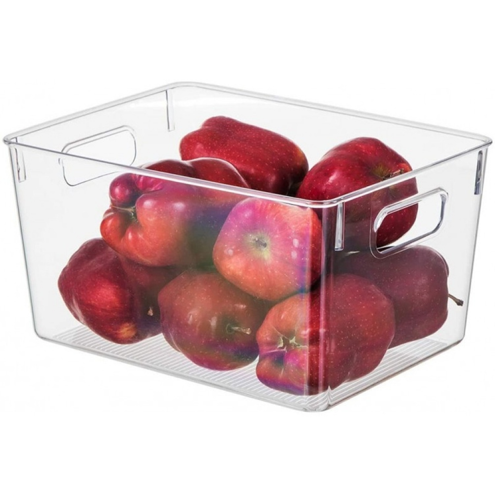 Förvaringslåda i klarplast, SELENA STORAGE BASKET, 31 x 15 x H 15 cm, Klar i gruppen Förvaring / Förvaringslådor hos SmartaSaker.se (40802)