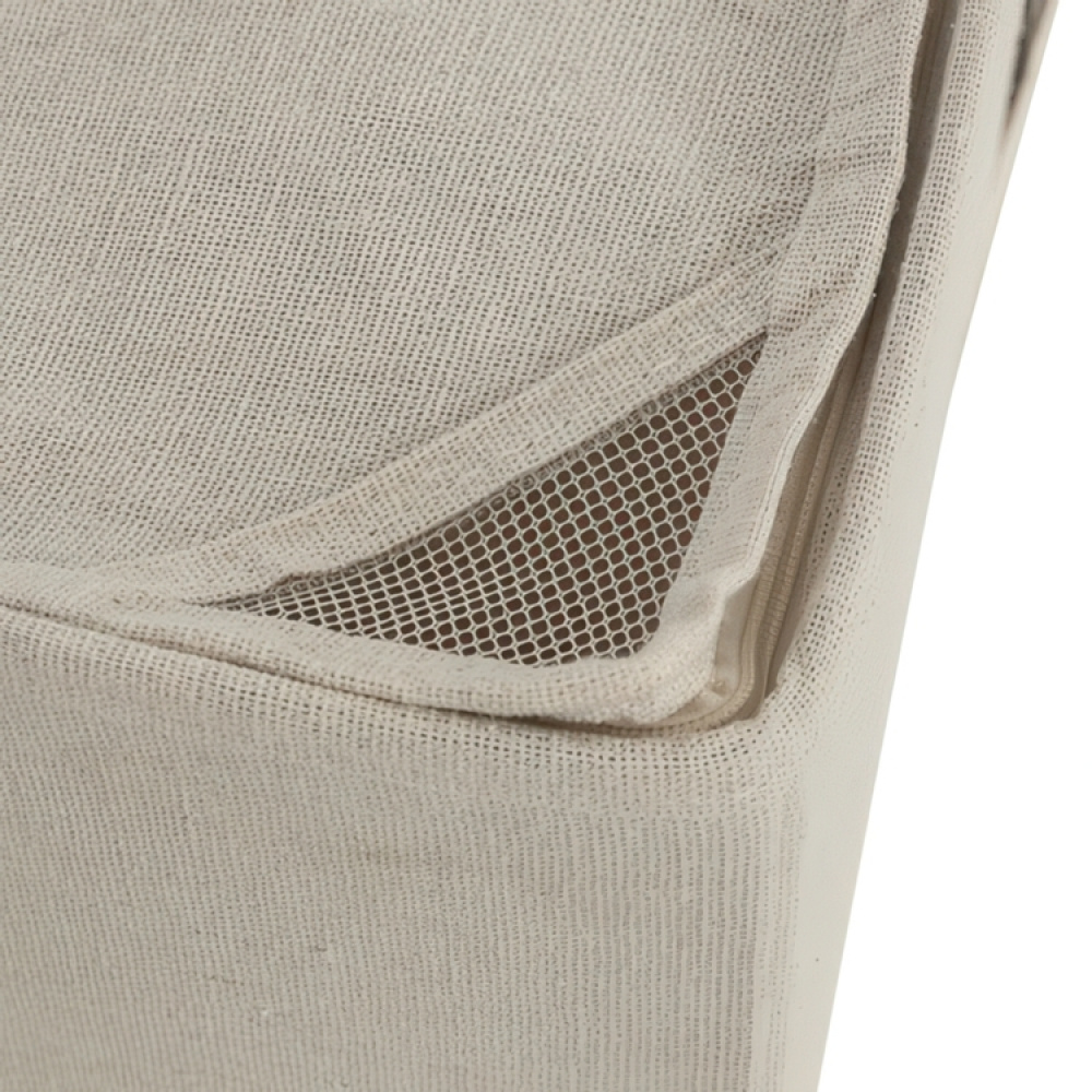 Förvaringslåda i tyg. Stadig, DRESSY RIGID BOX, 44,5 x 45,5 x H 20 cm, Beige i gruppen Förvaring / Förvaringslådor hos SmartaSaker.se (40809)