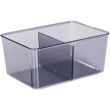 Förvaringslåda med avdelare, SAN DIEGO, 22,3 x 15,3, x H 10,5 cm, Transparent grå Förvaringslåda med avdelare, SAN DIEGO, 22,3 x 15,3, x H 10,5 cm, Transparent grå