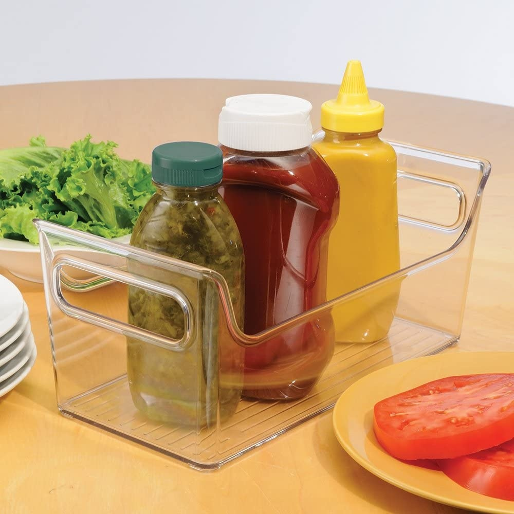 Förvaringslåda med handtag, CONDIMENT CADDY, 28 x14 x H 12,5 cm, Klar i gruppen Förvaring / Köksförvaring / Organisera köksskåp hos SmartaSaker.se (40812)