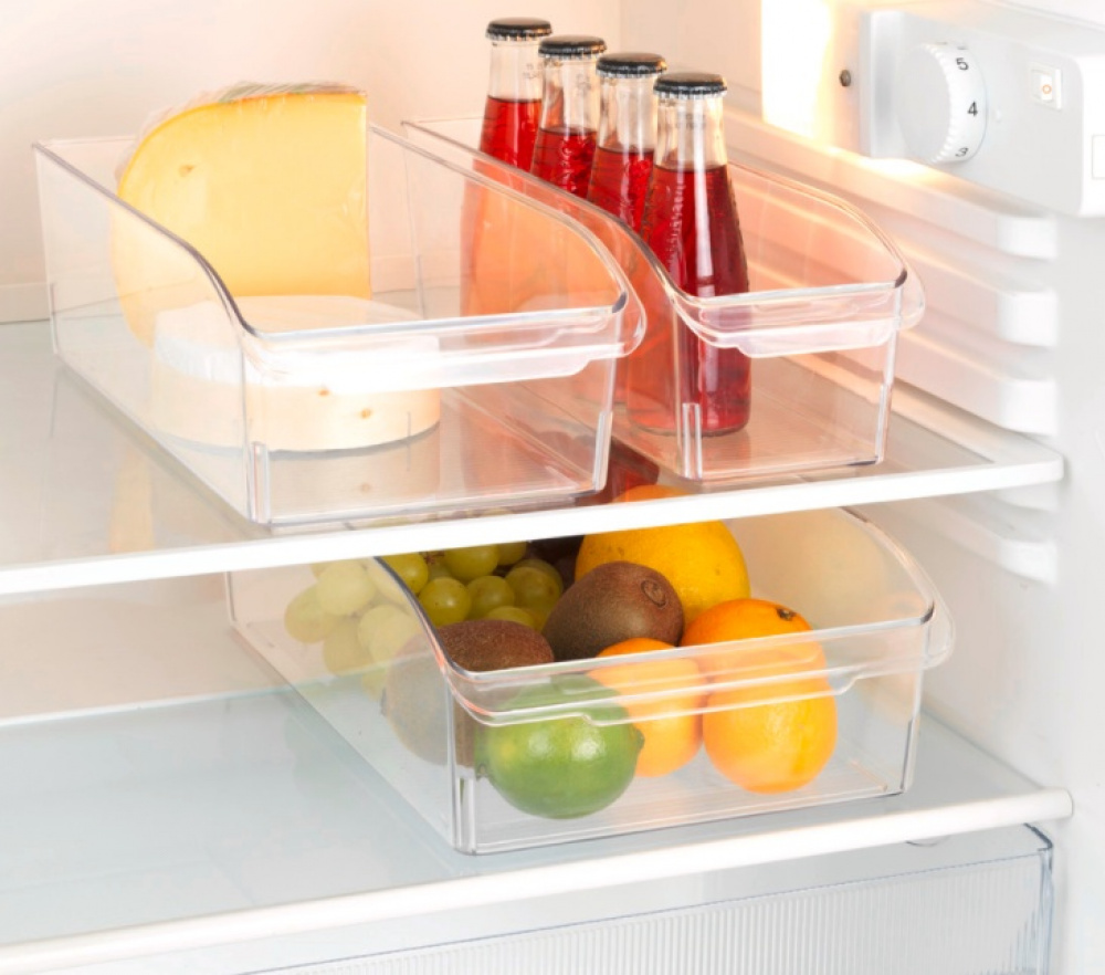 Förvaringslåda med handtag, LARGE CABINET-ORGANIZER, 31 x 20 x H 9,5 cm, Klar i gruppen Förvaring / Köksförvaring / Organisera köksskåp hos SmartaSaker.se (40818)