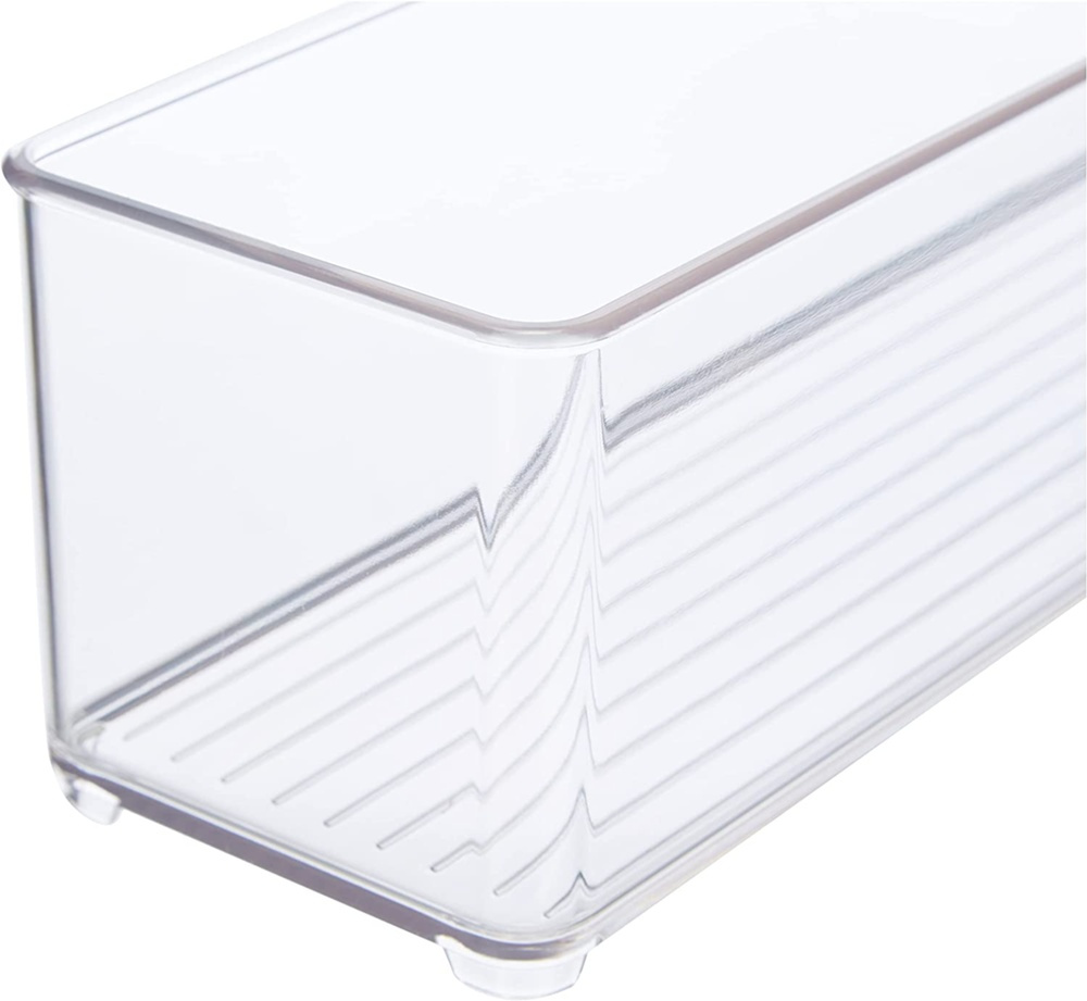 Förvaringslåda med handtag, Långsmal, Stapelbar, PULLZ BINZ, 10 x 37 x H 10 cm , Transparent i gruppen Förvaring / Köksförvaring / Förvaringslådor och burkar hos SmartaSaker.se (40820)