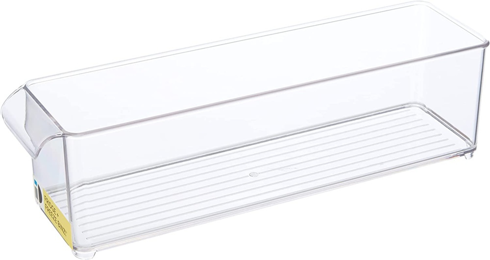 Förvaringslåda med handtag, Långsmal, Stapelbar, PULLZ BINZ, 10 x 37 x H 10 cm , Transparent i gruppen Förvaring / Köksförvaring / Förvaringslådor och burkar hos SmartaSaker.se (40820)