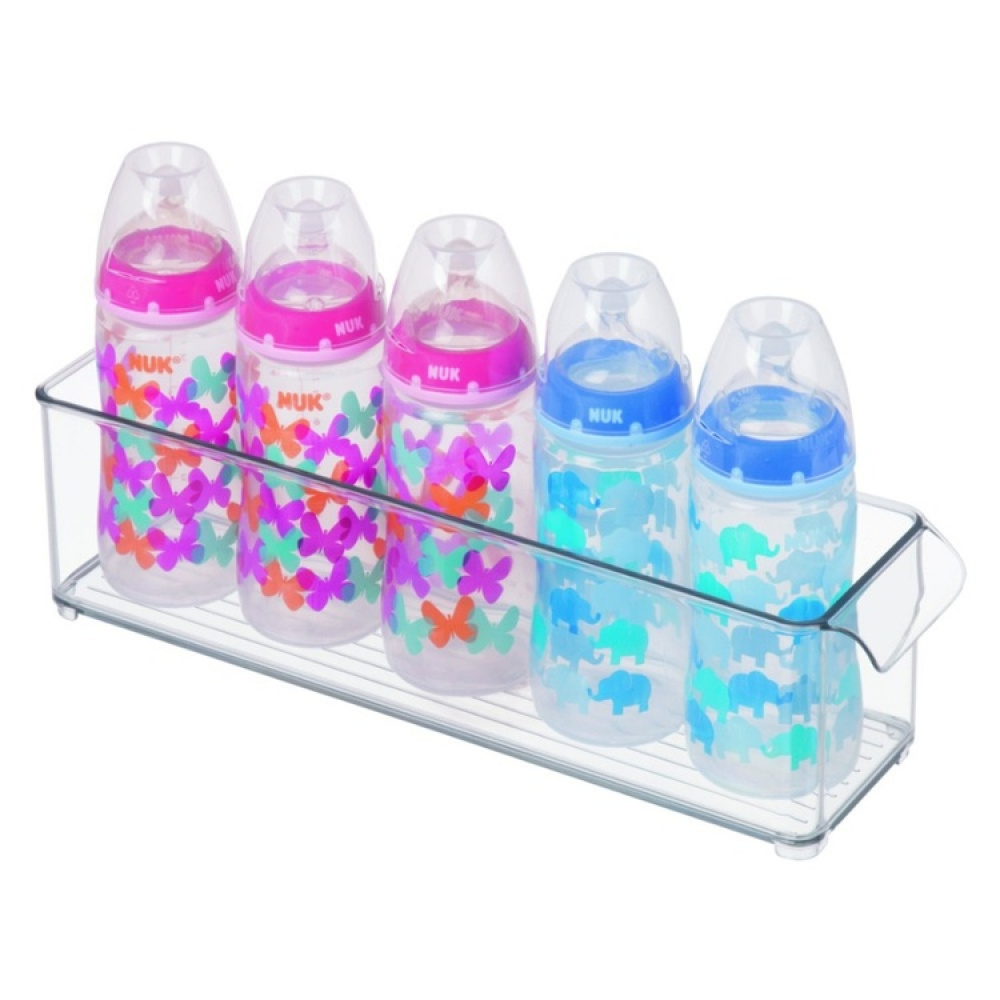 Förvaringslåda med handtag, Långsmal, Stapelbar, PULLZ BINZ, 10 x 37 x H 10 cm , Transparent i gruppen Förvaring / Köksförvaring / Förvaringsburkar hos SmartaSaker.se (40820)