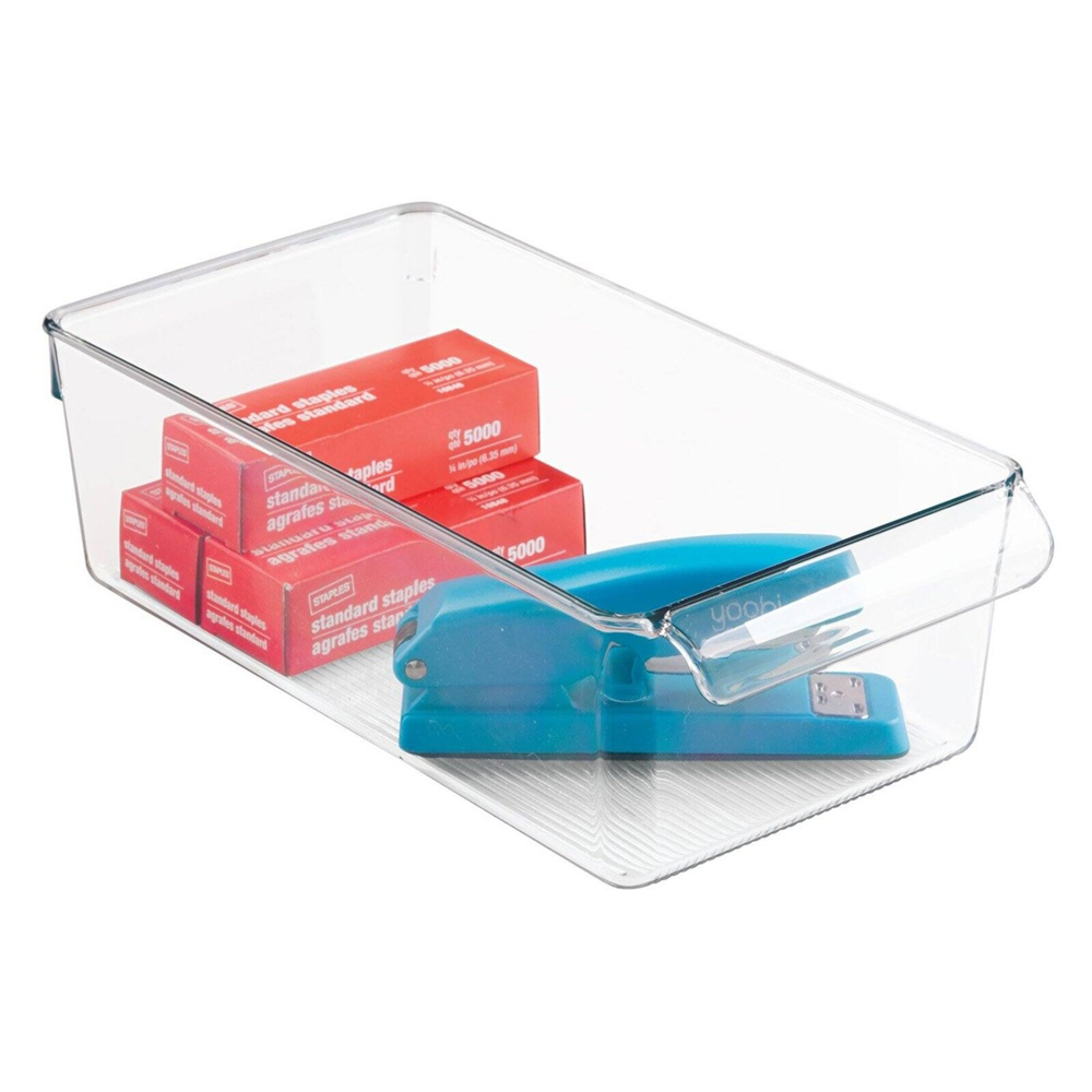 Förvaringslåda med handtag, PULLZ MEDIUM ORGANISER, 29,2 x 15,2 x H 9 cm, Transparent i gruppen Förvaring / Köksförvaring hos SmartaSaker.se (40822)