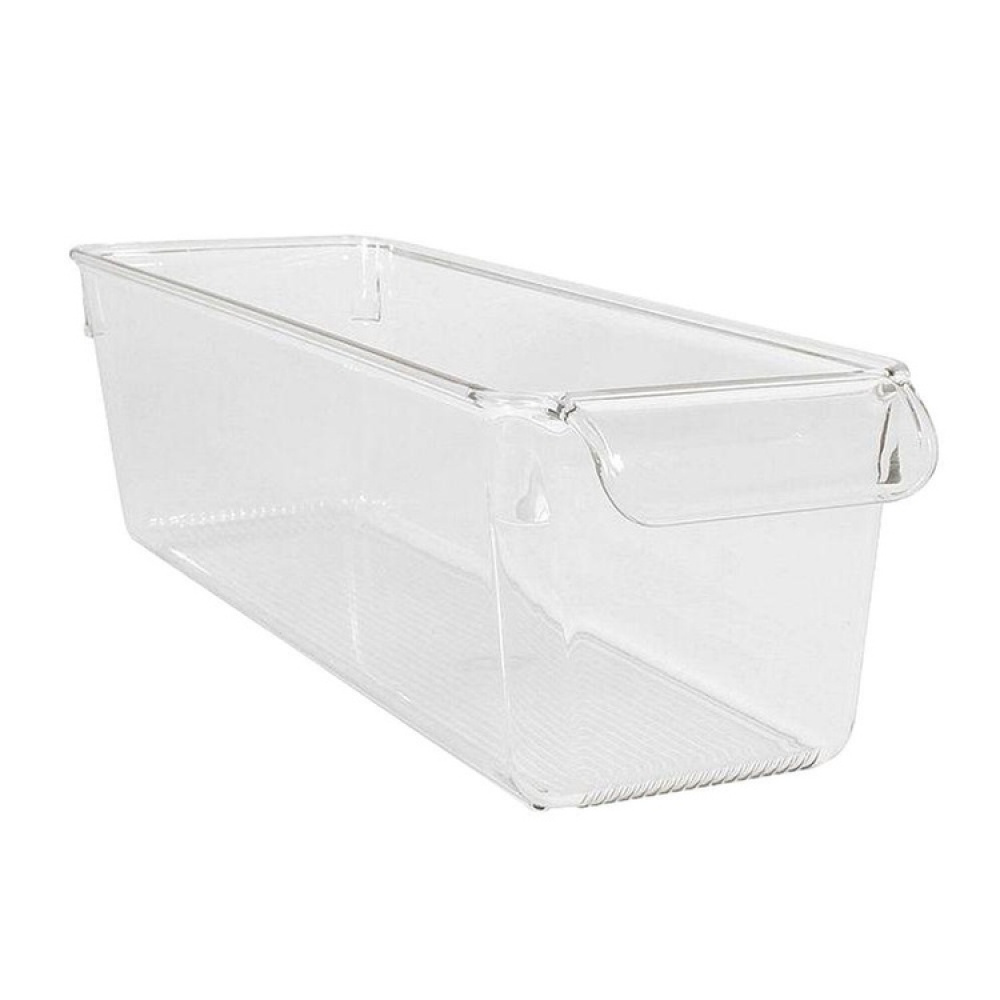 Förvaringslåda med handtag, Smal, PULLZ SMALL ORGANISER, 29,2 x 10,2 x H 9 cm, Transparent i gruppen Förvaring / Köksförvaring / Kylskåpsförvaring hos SmartaSaker.se (40823)