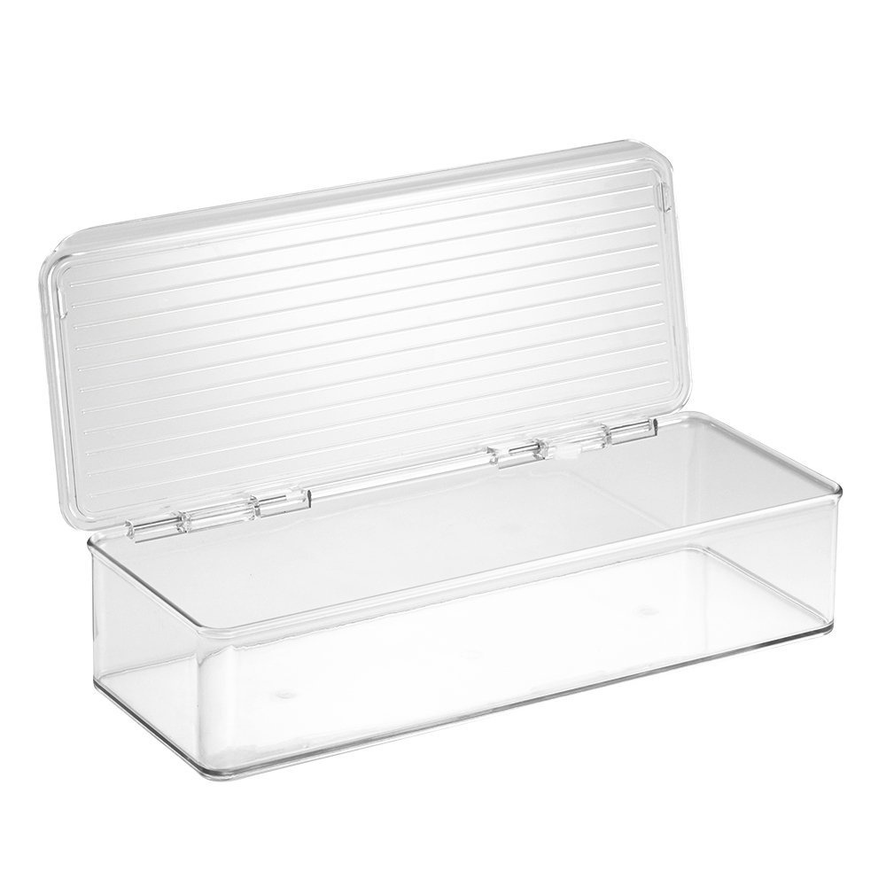 Förvaringslåda med lock, Stapelbar, ID CABINET BINZ, 34 x 15 x H 7,7 cm, Klar i gruppen Förvaring / Köksförvaring / Organisera köksskåp hos SmartaSaker.se (40826)