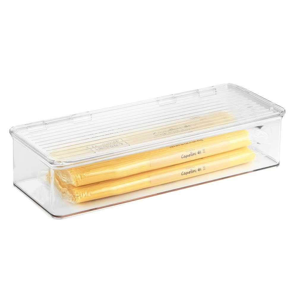 Förvaringslåda med lock, Stapelbar, ID CABINET BINZ, 34 x 15 x H 7,7 cm, Klar i gruppen Förvaring / Köksförvaring / Organisera köksskåp hos SmartaSaker.se (40826)