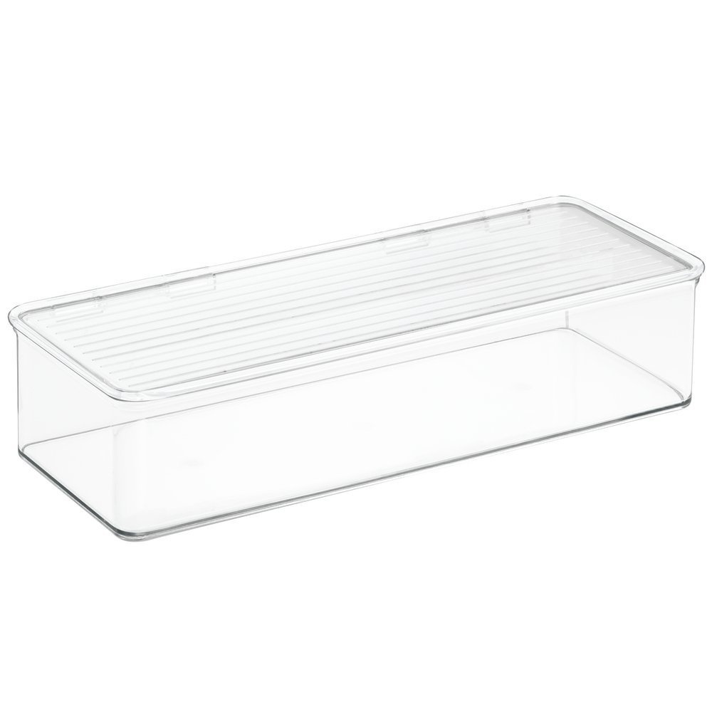 Förvaringslåda med lock, Stapelbar, ID CABINET BINZ, 34 x 15 x H 7,7 cm, Klar i gruppen Förvaring / Köksförvaring / Organisera köksskåp hos SmartaSaker.se (40826)