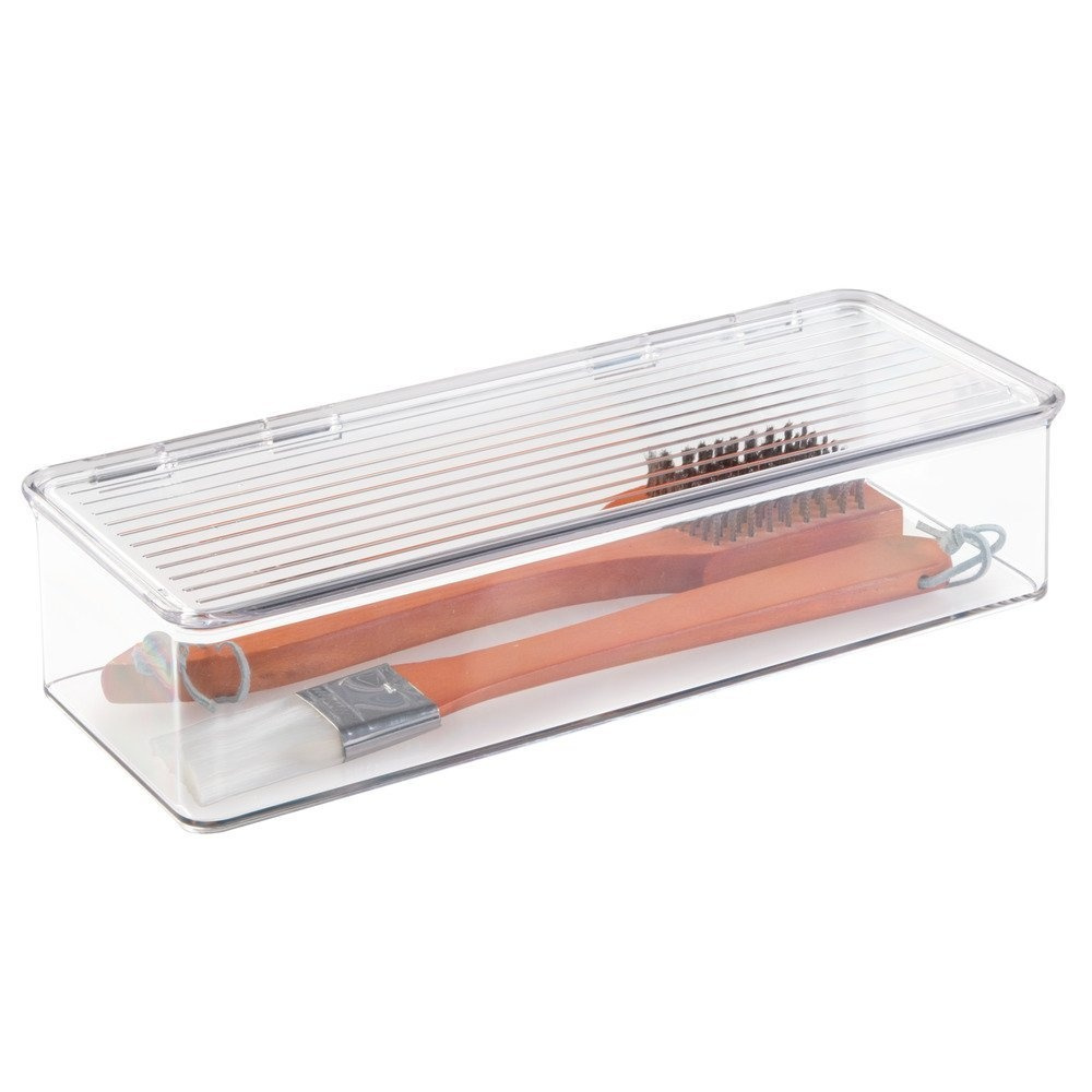 Förvaringslåda med lock, Stapelbar, ID CABINET BINZ, 34 x 15 x H 7,7 cm, Klar i gruppen Förvaring / Köksförvaring / Organisera köksskåp hos SmartaSaker.se (40826)