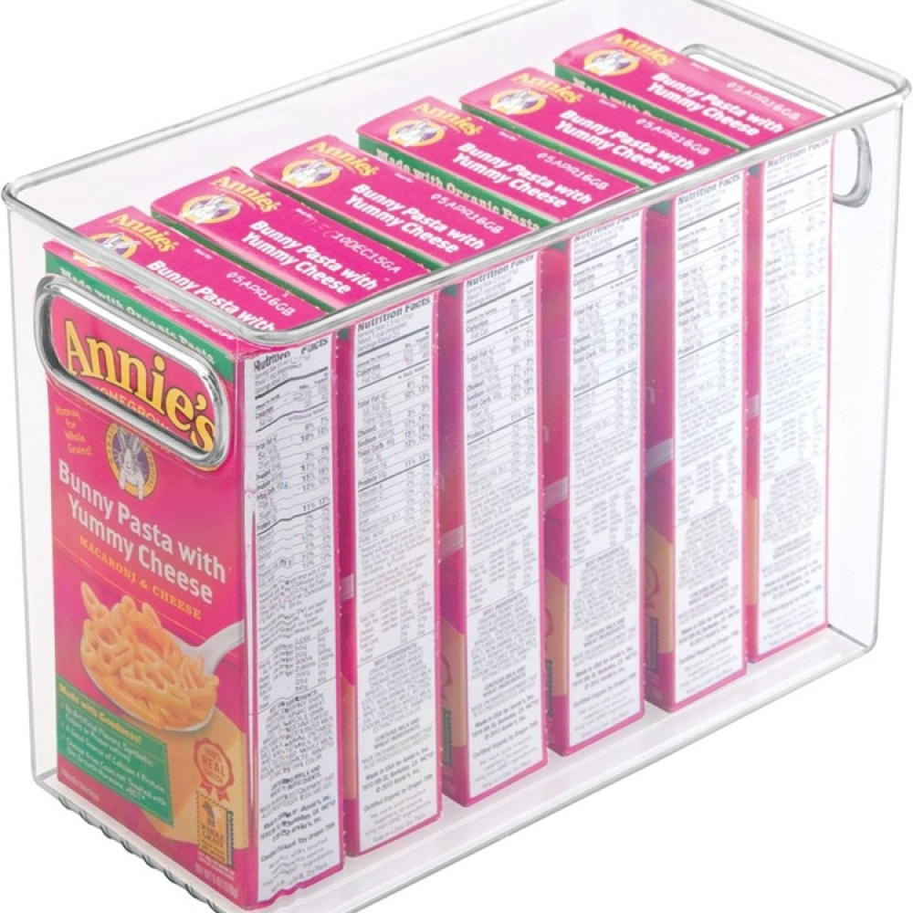 Förvaringslåda utan lock, ID NARROW PANTRY BIN, 25,4 x 12,7 x H 20,3 cm, Transparent i gruppen Förvaring / Köksförvaring / Organisera köksskåp hos SmartaSaker.se (40829)