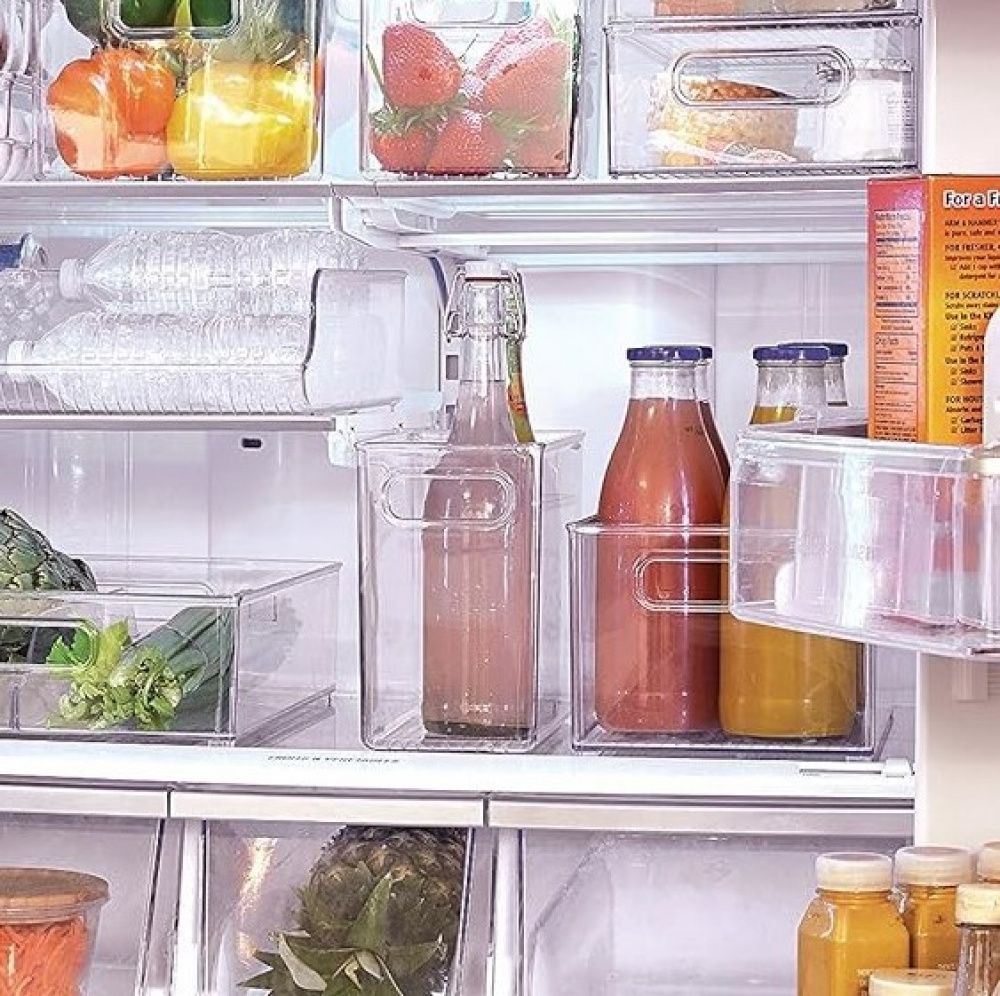 Förvaringslåda utan lock, ID NARROW PANTRY BIN, 25,4 x 12,7 x H 20,3 cm, Transparent i gruppen Förvaring / Köksförvaring / Organisera köksskåp hos SmartaSaker.se (40829)