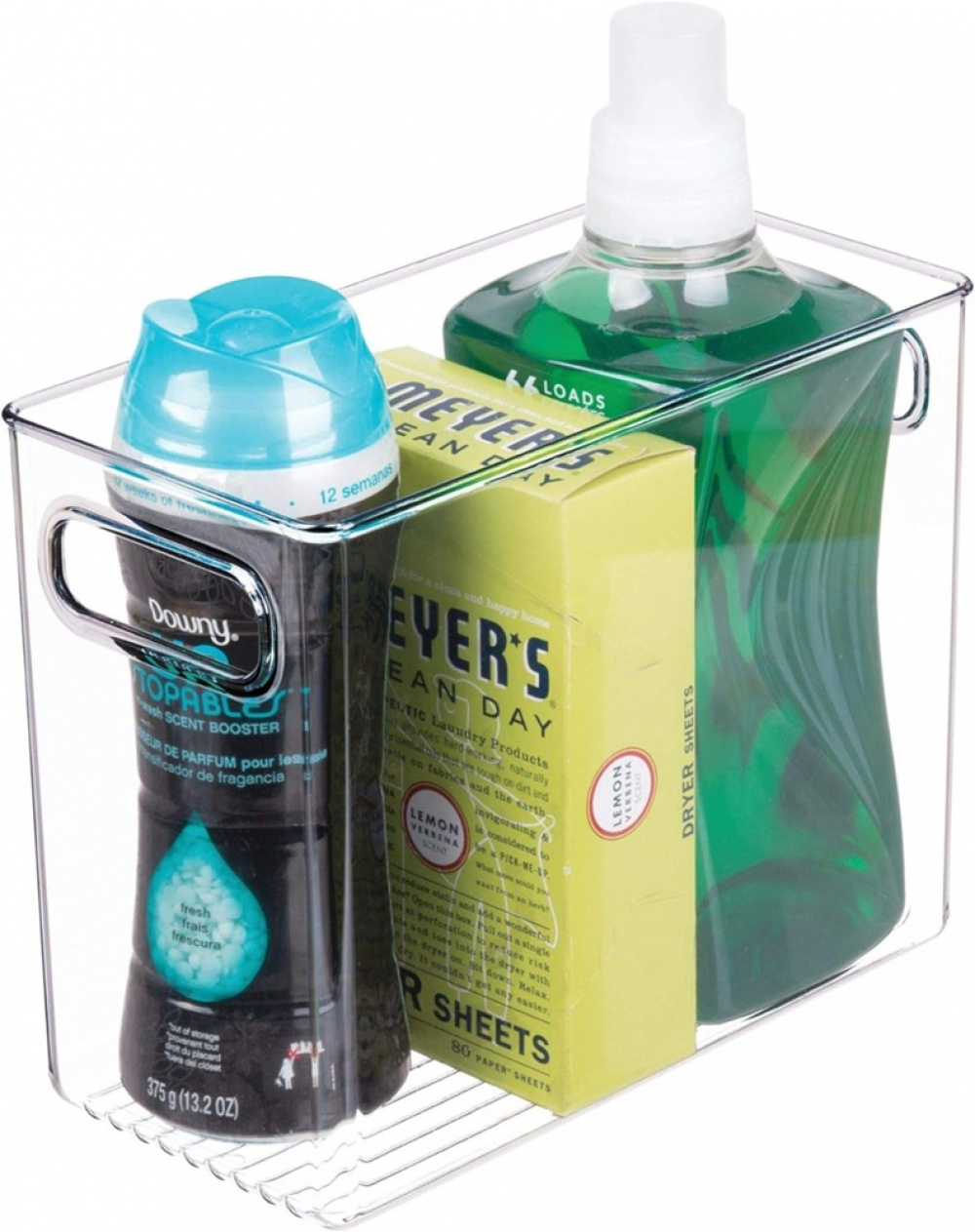Förvaringslåda utan lock, ID NARROW PANTRY BIN, 25,4 x 12,7 x H 20,3 cm, Transparent i gruppen Förvaring / Köksförvaring / Organisera köksskåp hos SmartaSaker.se (40829)